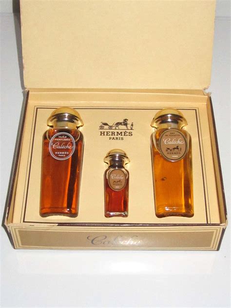 Vintage Hermes “Caleche” Gift Set 2 Bottles In Box ~ 1 Soap